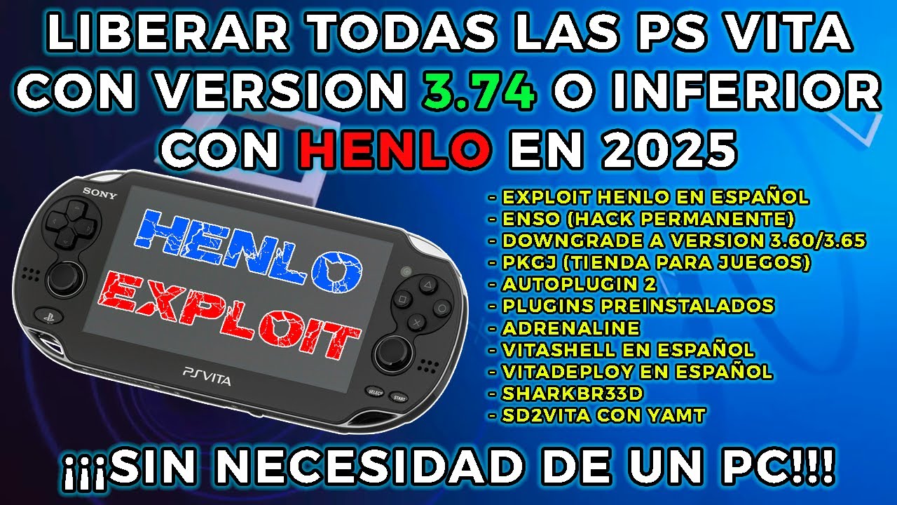 LIBERAR PS VITA con HENLO SIN PC. ENSO + PKGJ + ADRENALINE. EL TUTORIAL MAS FACIL y COMPLETO en 2025