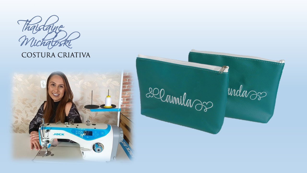 NECESSAIRE EM SINTÉTICO - PASSO A PASSO - Costura Criativa com THAISLAINE MICHALOSKI