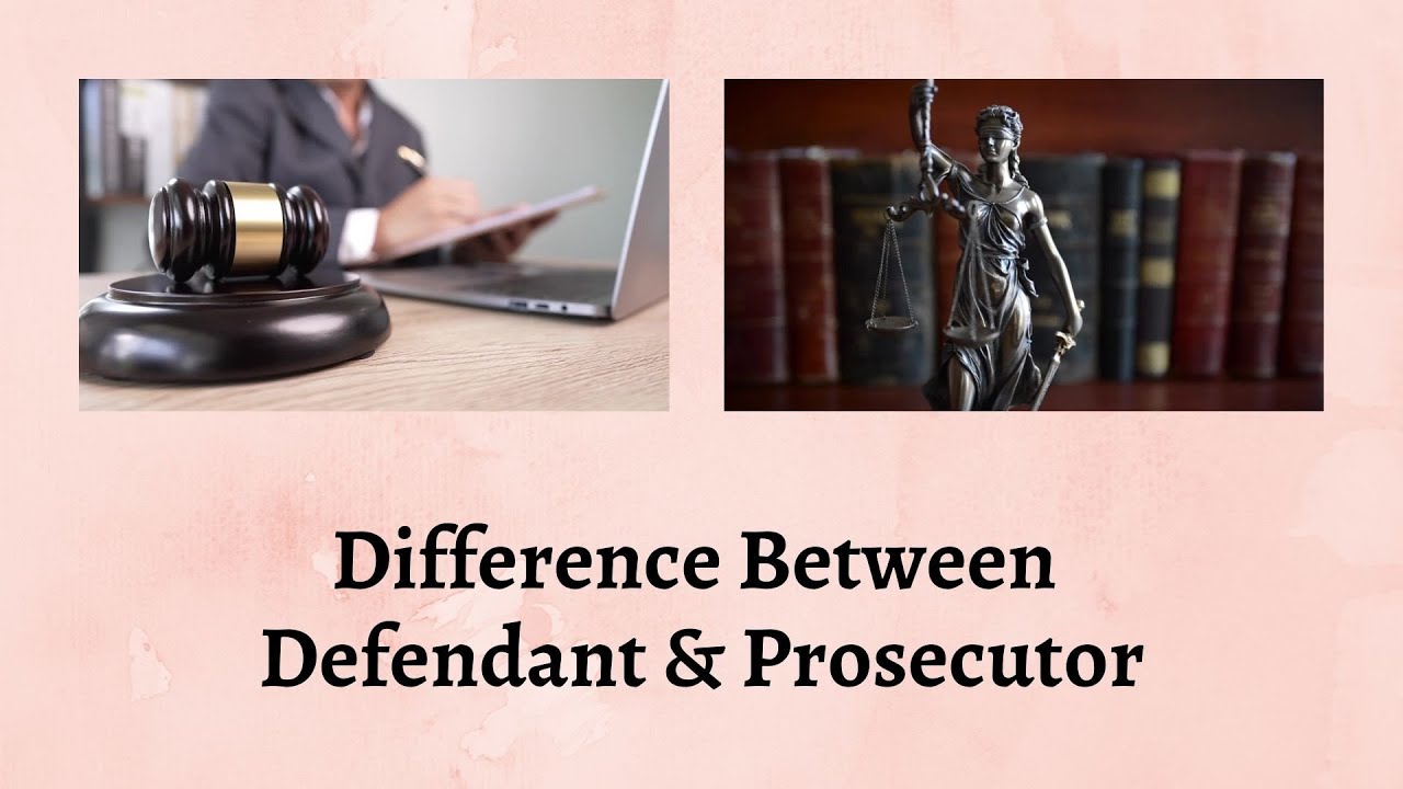 Difference Between Defendant and Prosecutor | The Epic Showdown: Defending vs Prosecuting!
