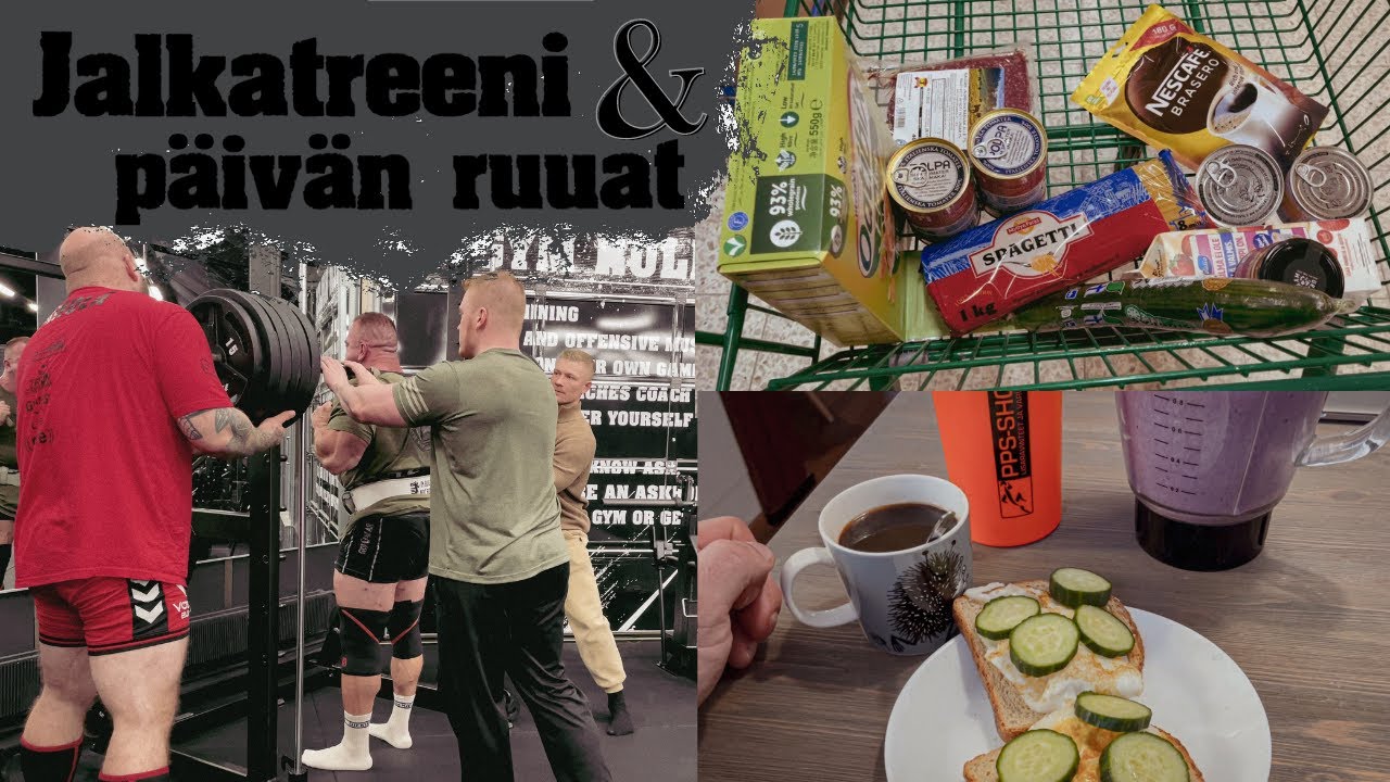 Toni Kohonen IFBB PRO - Jalkatreeni ja päivän ruuat