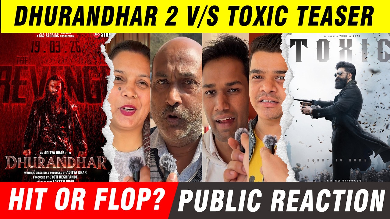 Public Reaction on DHURANDHAR 2 vs TOXIC 😱 Hit or Flop? | Vikku Movie Review