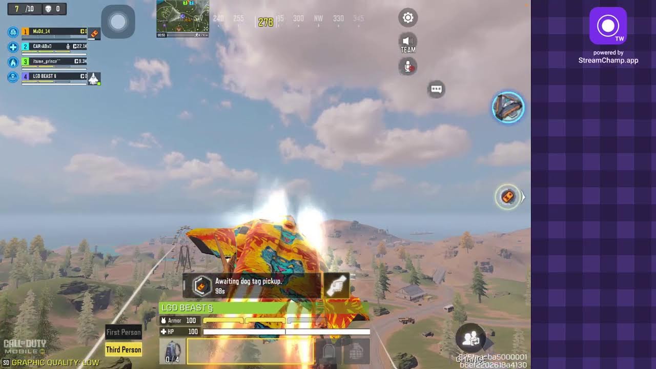 Broadcast powered by StreamChamp