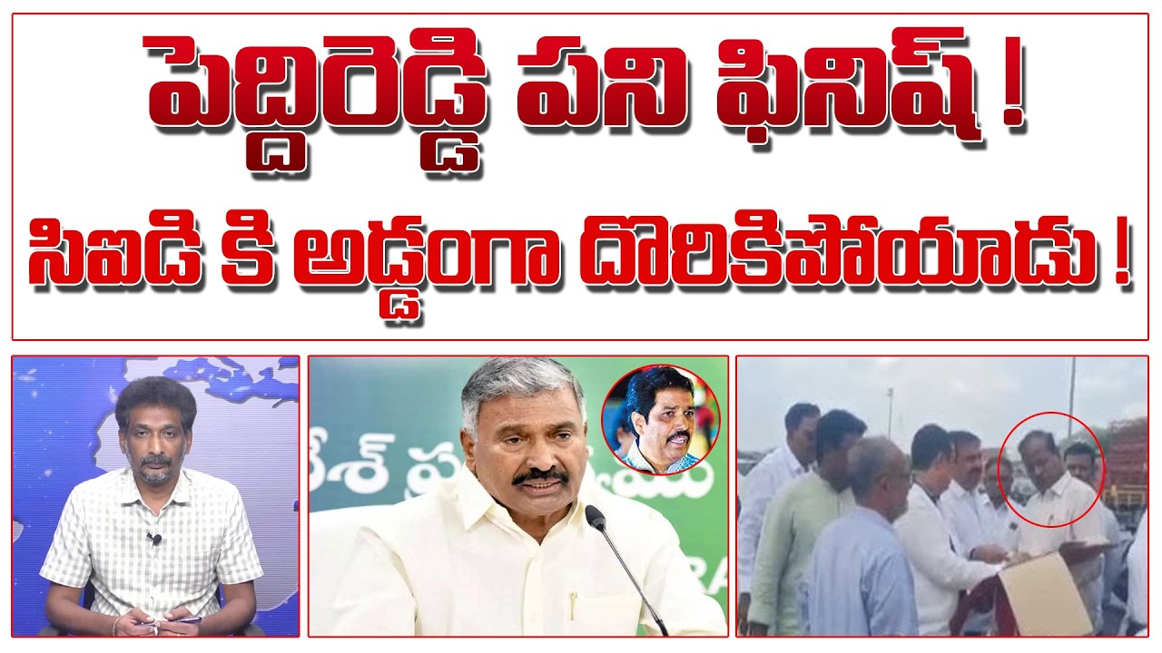 పెద్దిరెడ్డి పని ఫినిష్ ! సిఐడి కి అడ్డంగా దొరికిపోయాడు ! | Peddireddy Arrest ? |