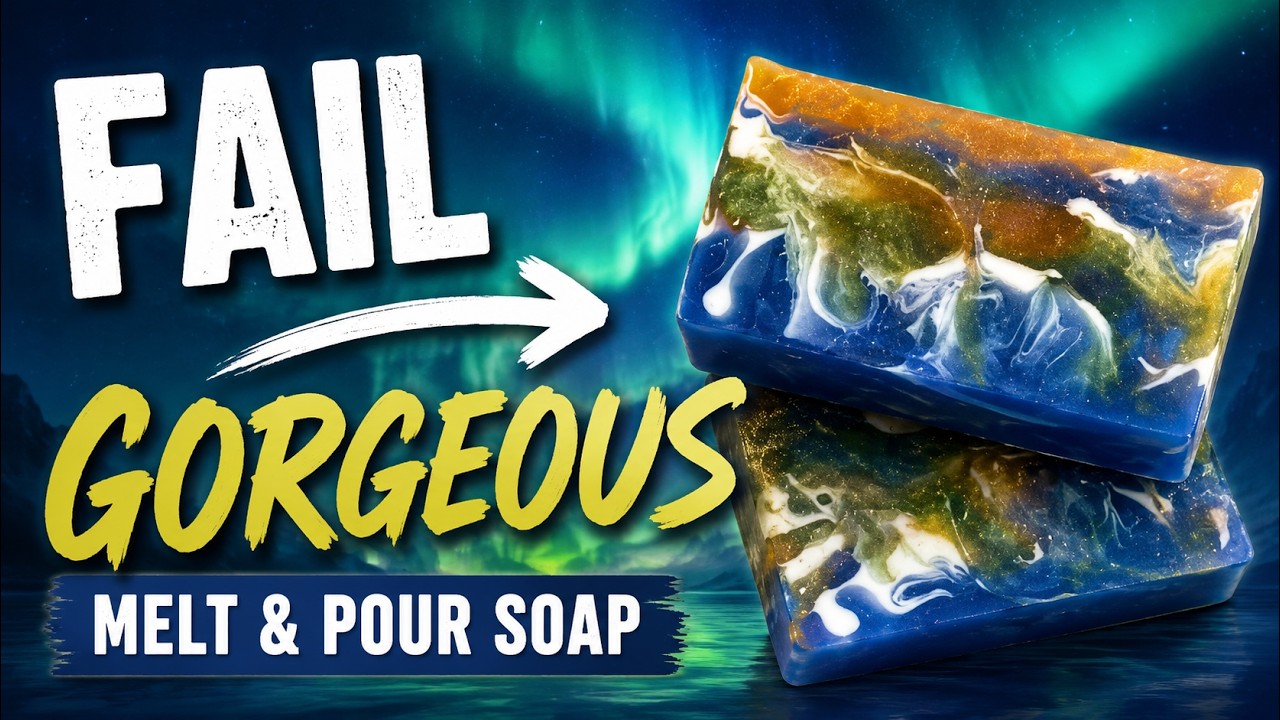 Aurora Borealis Soap Swirl: My Fail That Turned Shockingly Gorgeous