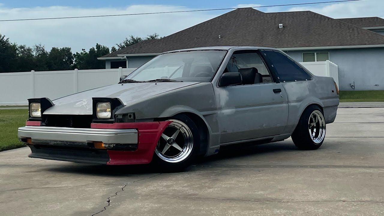 Work Equip 01s test fit on Ae86