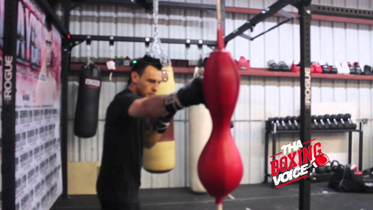 Robert “The Ghost” Guerrero Working Double End Bag In Training Camp
