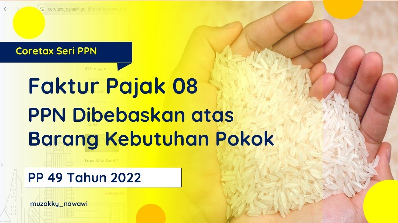 Buat Faktur Pajak untuk PPN Dibebaskan atas Kebutuhan Pokok