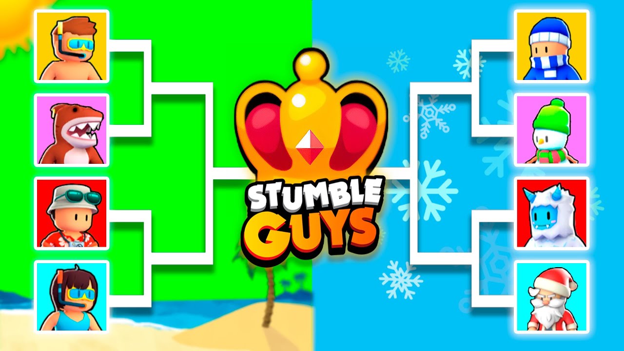 Summer vs Winter Skins Tournament 🔥 0.45 NEW SKINS 🔥 Stumble Guys Tournament Battle