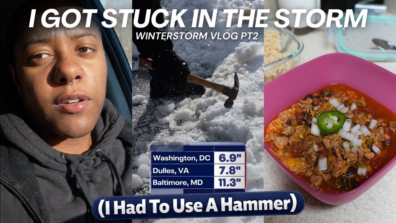 Я застрял в снежной буре! (Пришлось использовать молоток)