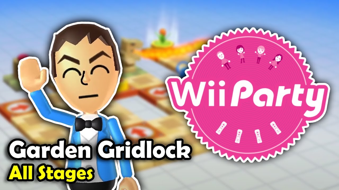 Wii Party - Garden Gridlock (All Stages, Full Guide)