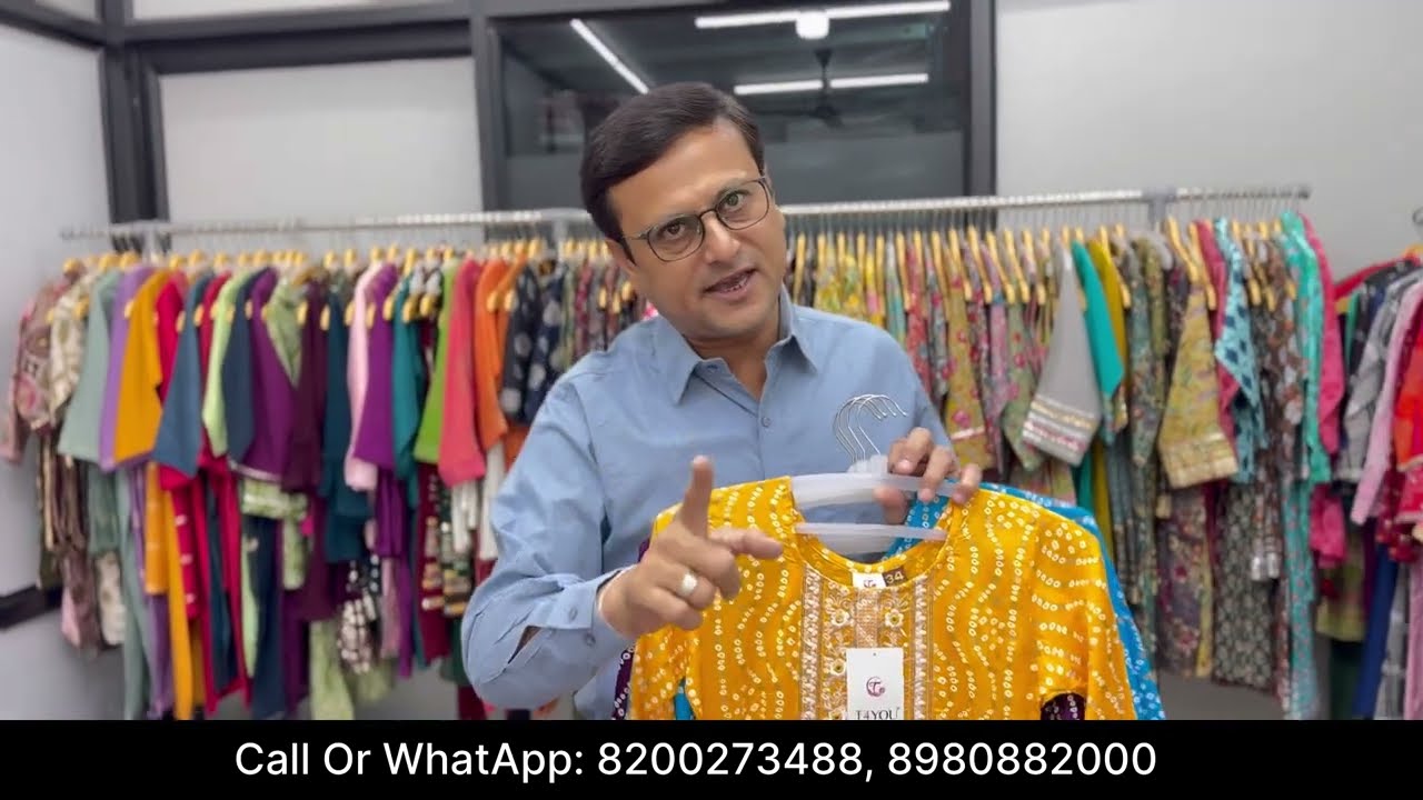 KURTI SET REAL KURTI MANUFACTURER IN AHMEDABAD MARKET ( CASH ON DELIVERY ) KIDS KURTIS SET