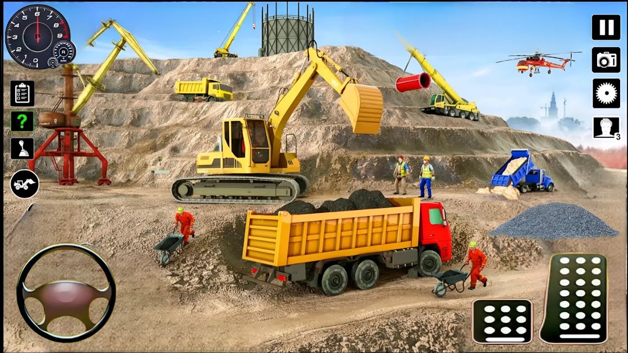 New Large City Road Construction Gameplay 🚧 - Android Gameplay