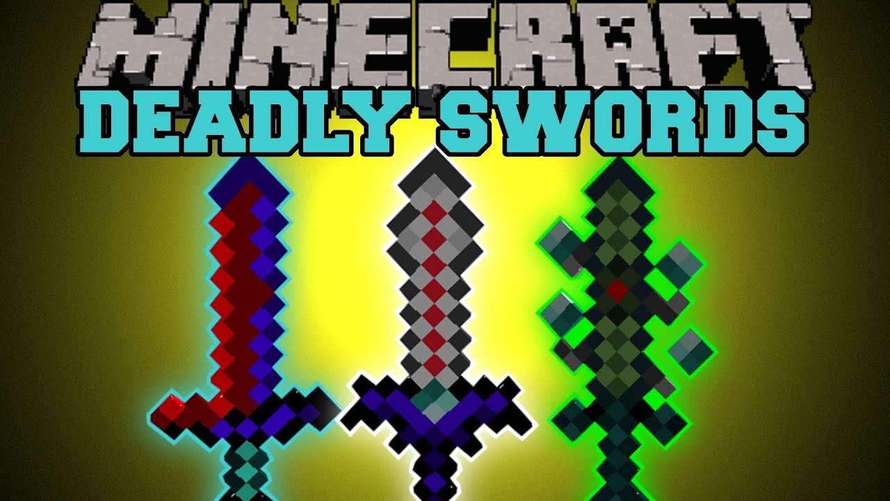 Minecraft : DEADLY SWORDS! (BETTER SWORDS, SPECIAL ENCHANTMENTS) More Swords Mod Showcase