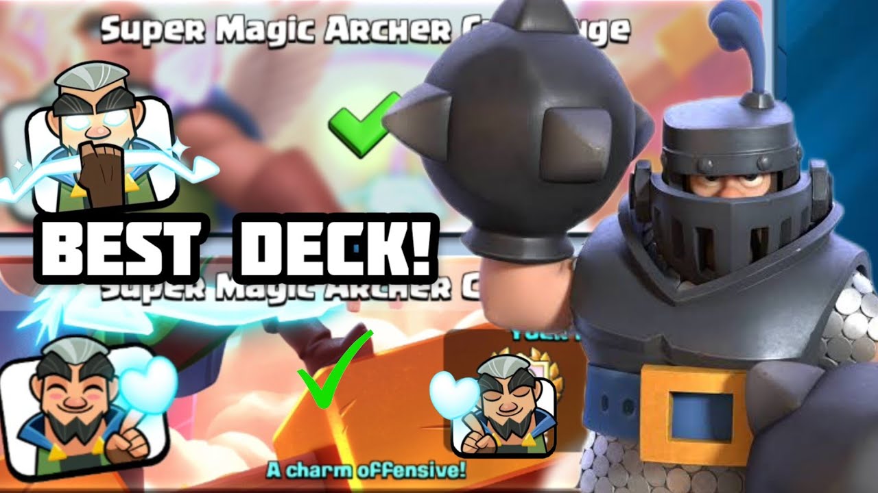 Best Deck! for  Super Magic Archer Challenge *Easy Wins*🤩ClashRoyale