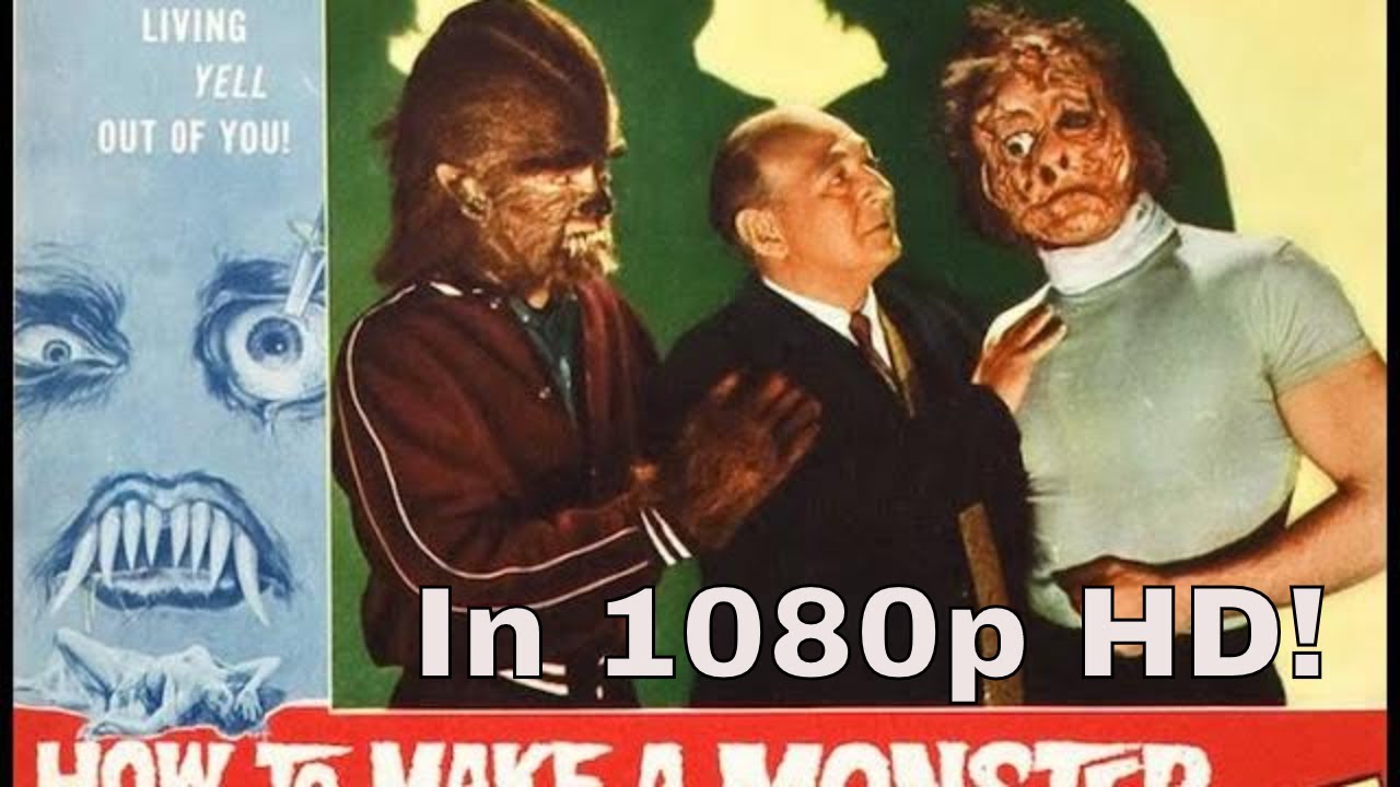 How To Make a Monster (1958) AWESOME  1080p HD Film - RARE  color Ending
