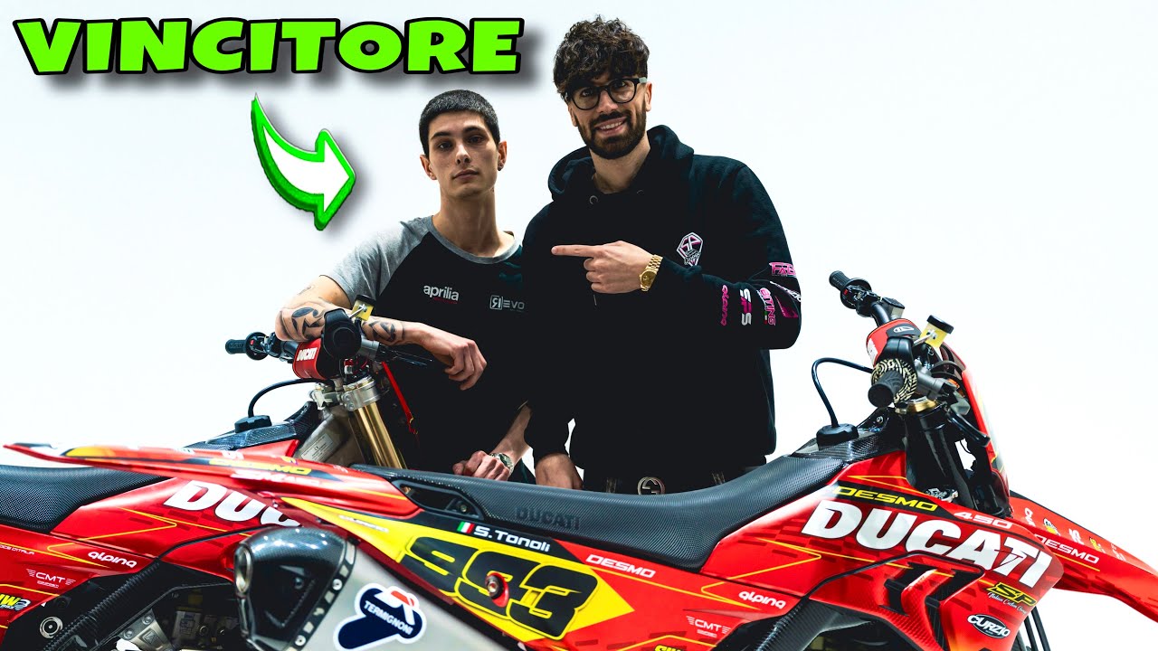 Consegno e elaboriamo la Ducati 450 al vincitore - FORTUNATO