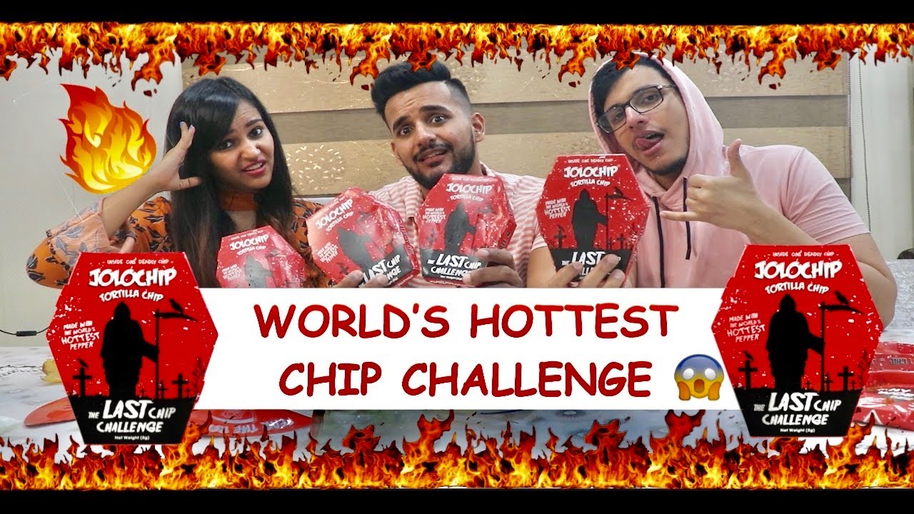 WORLD'S HOTTEST JOLO CHIP EATING CHALLENGE😱