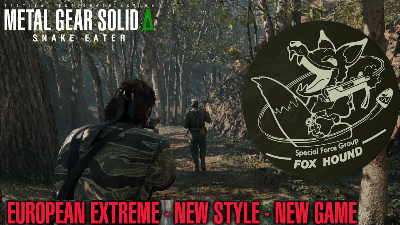 MGSΔ Snake Eater - Foxhound Rank | E-Extreme | New Style | New Game