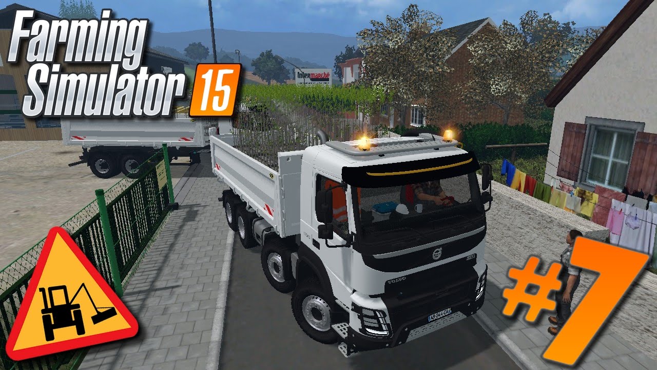 Farming Simulator 15 | Entretien Communal #7 Transports de caisses d'arbres