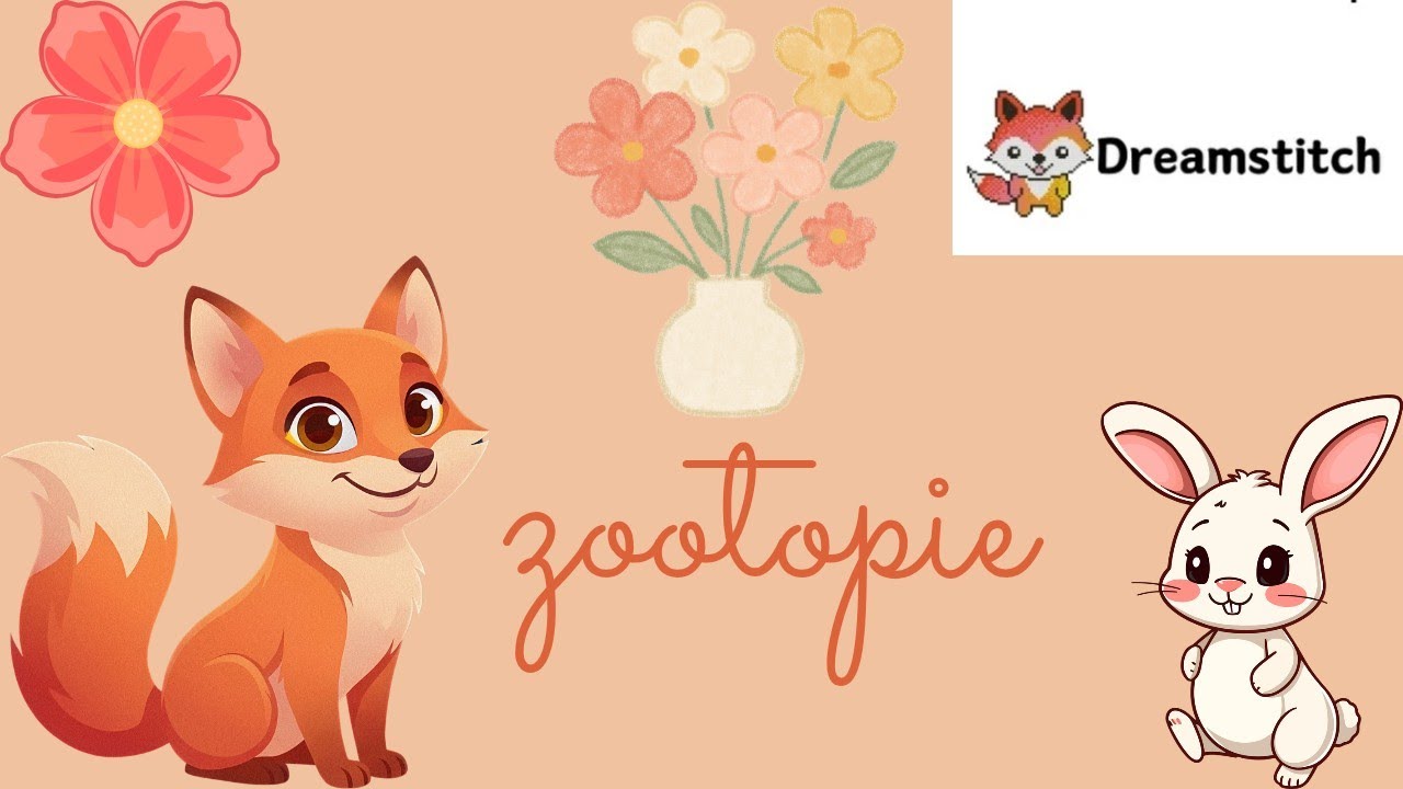 Toile zootopie #crosstich #dreamstitch 🩷🩷