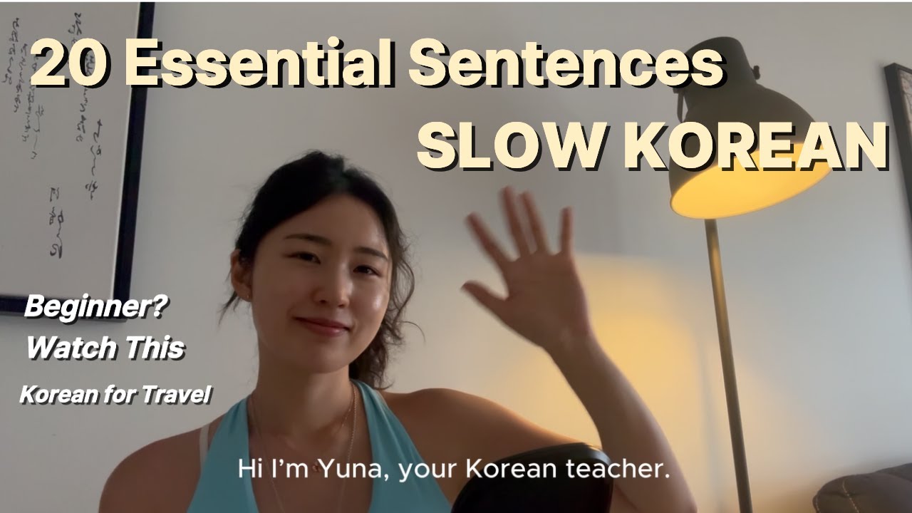 If You’re a Beginner, Watch This | 20 Essential Korean Sentences
