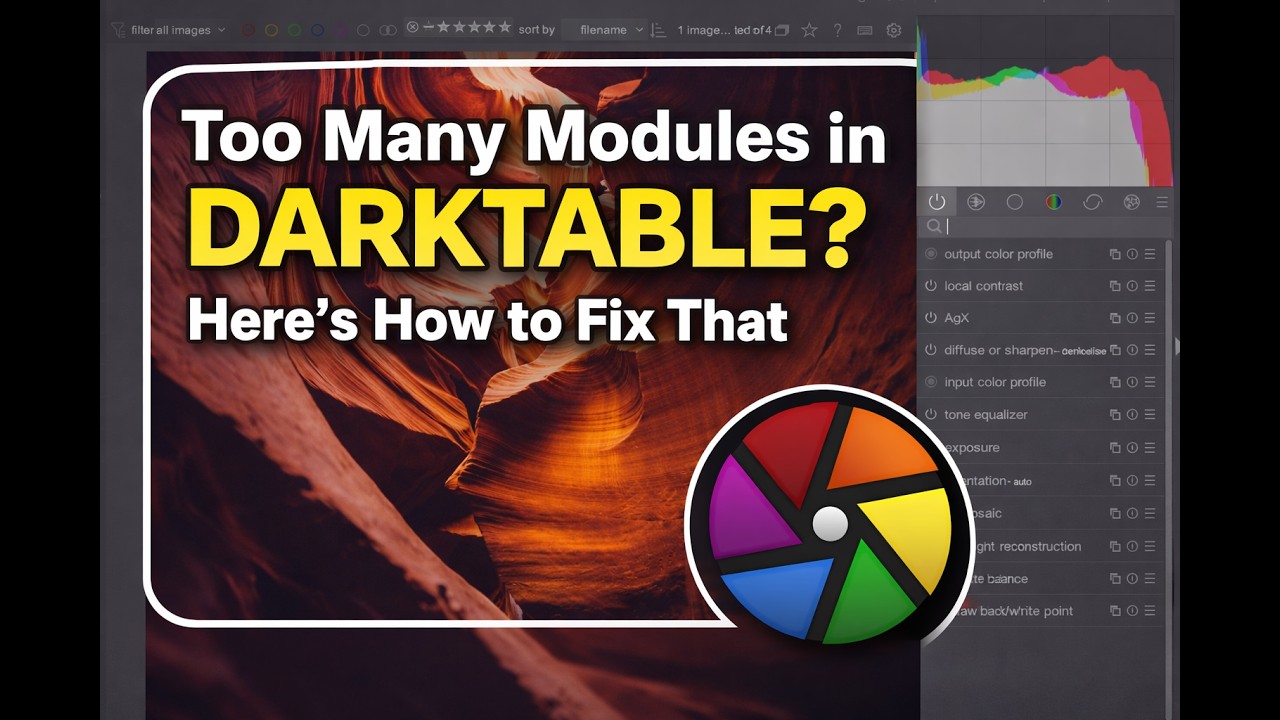 Too Many Modules in Darktable? Here's How to Fix That