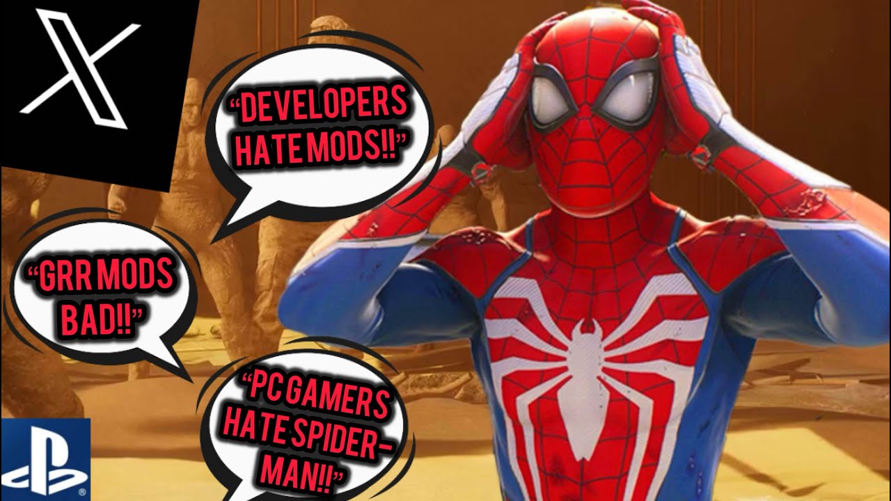 PS5 Fanboys Can't Stop Complaining About Mods In Spider-Man 2!!
