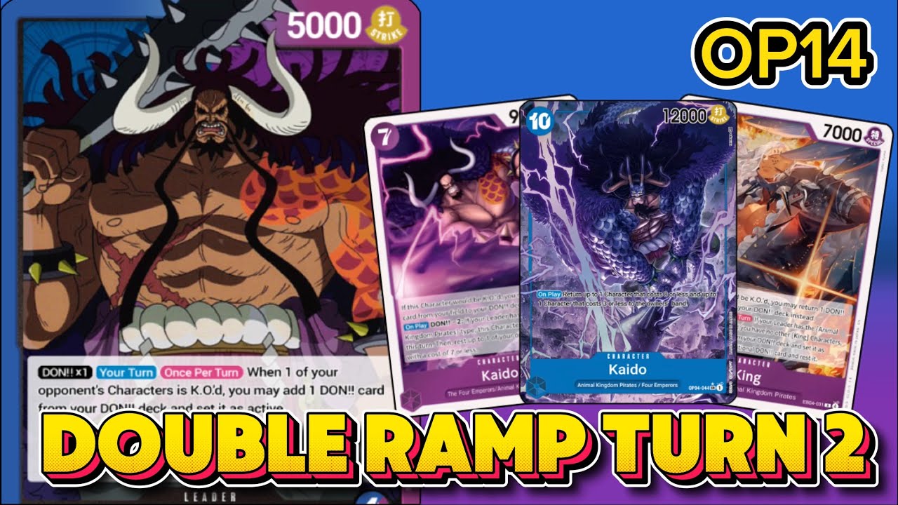 Is UP Kaido Low-Key Better Than ST04 Kaido In OP14?? (No)  | ONE PIECE TCG DECK LIST AND GAMEPLAY