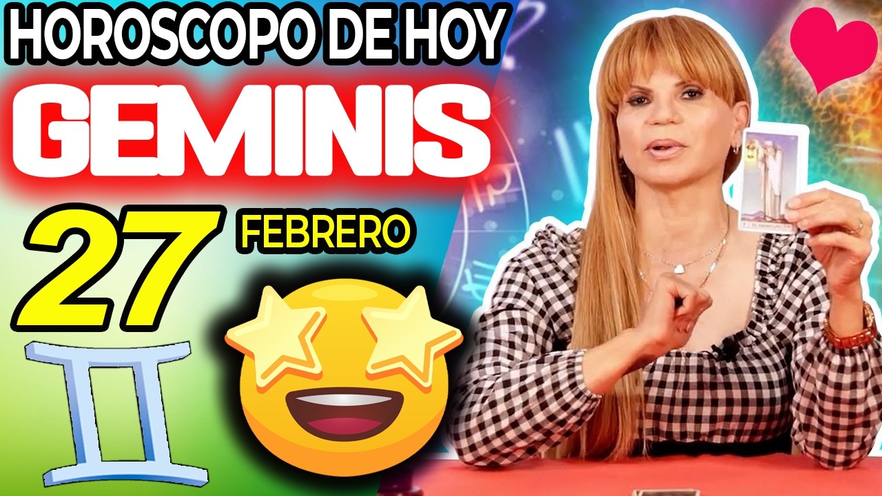 GÉMINIS ♊❎ LLEGA UN MILAGRO ❎ Horóscopo De Hoy 27 De Febrero 2026 | Mhoni Vidente