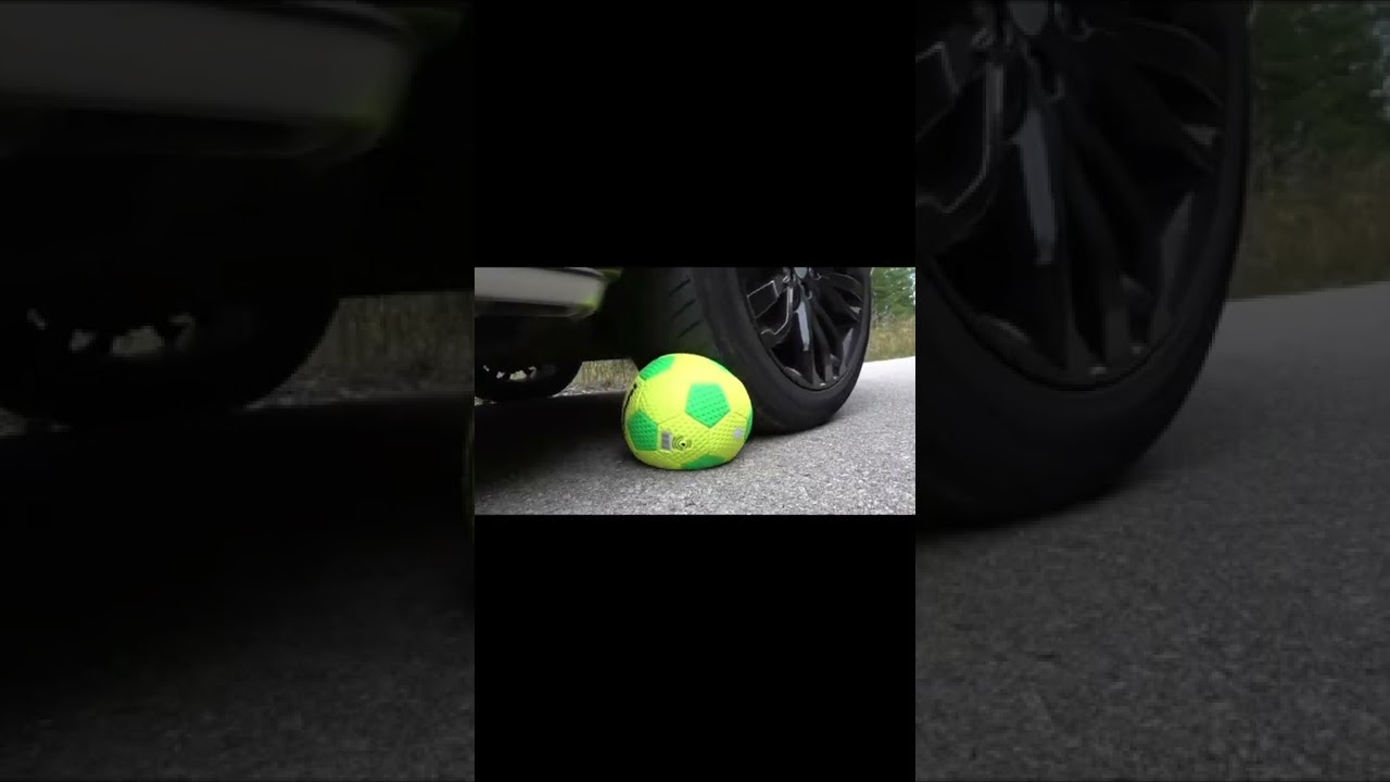 Crushing Football With Car
