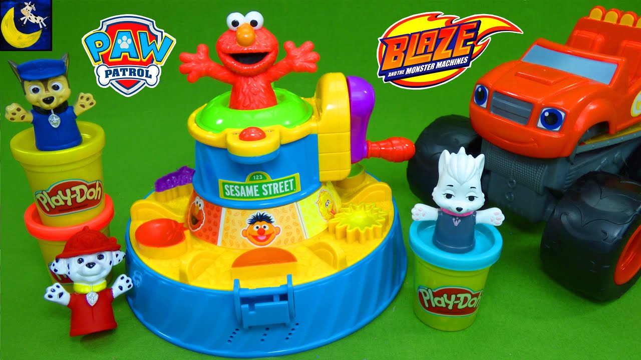 Paw Patrol Play-Doh Surprise Toys Sesame Street Color Mixer Blaze and the Monster Machines Trucks