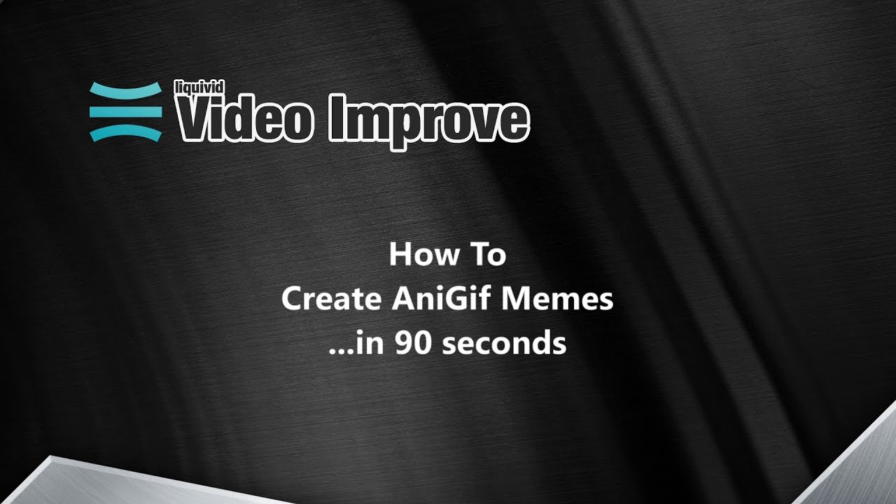 How to Create AniGif Memes with liquivid Video Improve