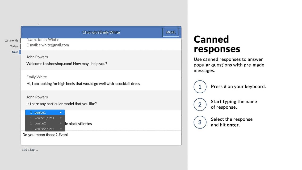 Using Canned Responses in LiveChat