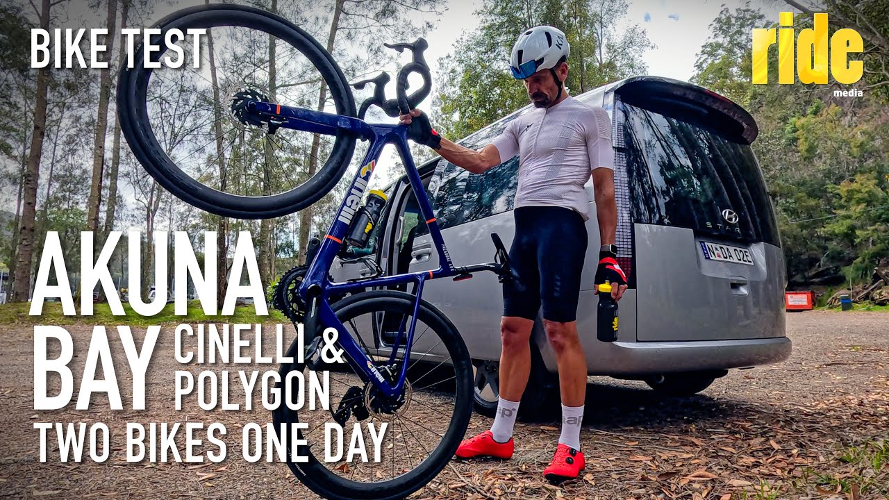 Bike test (pt2): Comparing Polygon Strattos and my Cinelli – Akuna Bay, same day, same loop