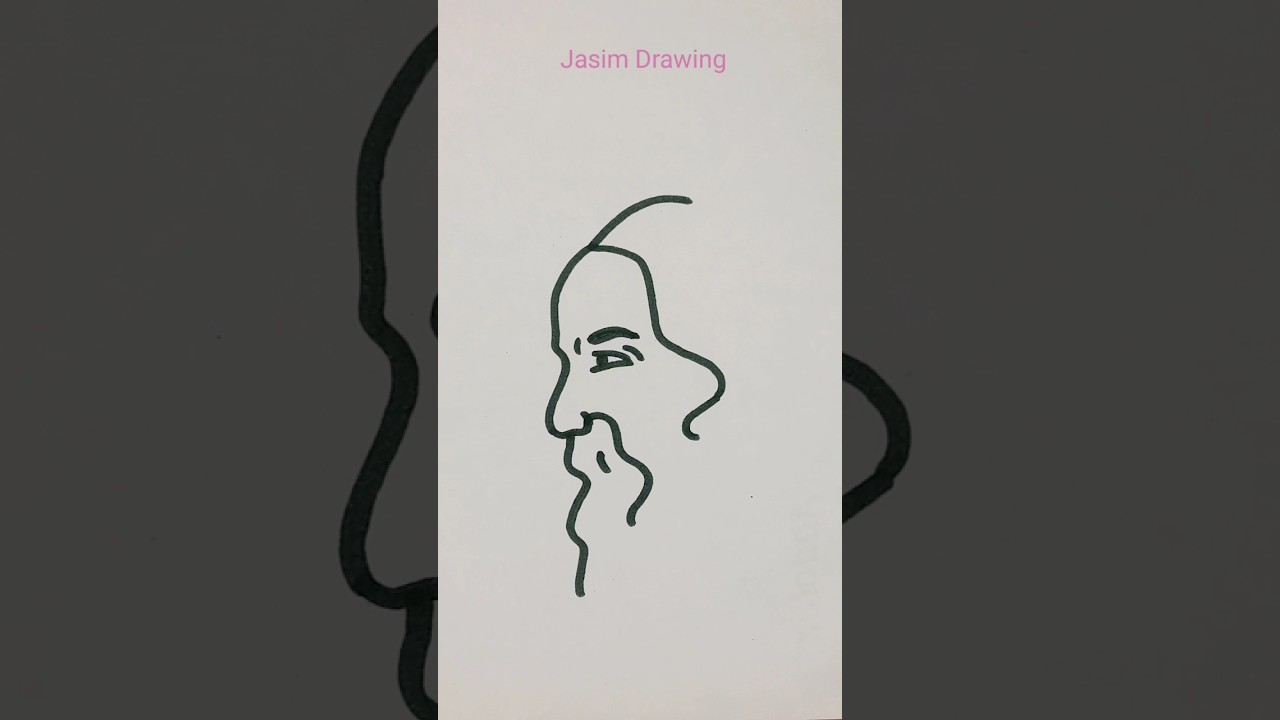 Amazing Rabindranath Tagore draw #rabindranath#face#art#drawing#shorts#youtubeshorts#trending