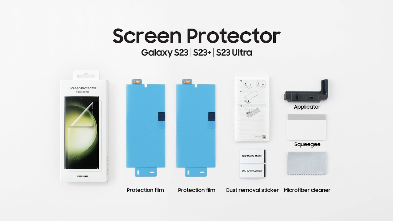 Galaxy S23 Series: How to apply Screen Protector | Samsung