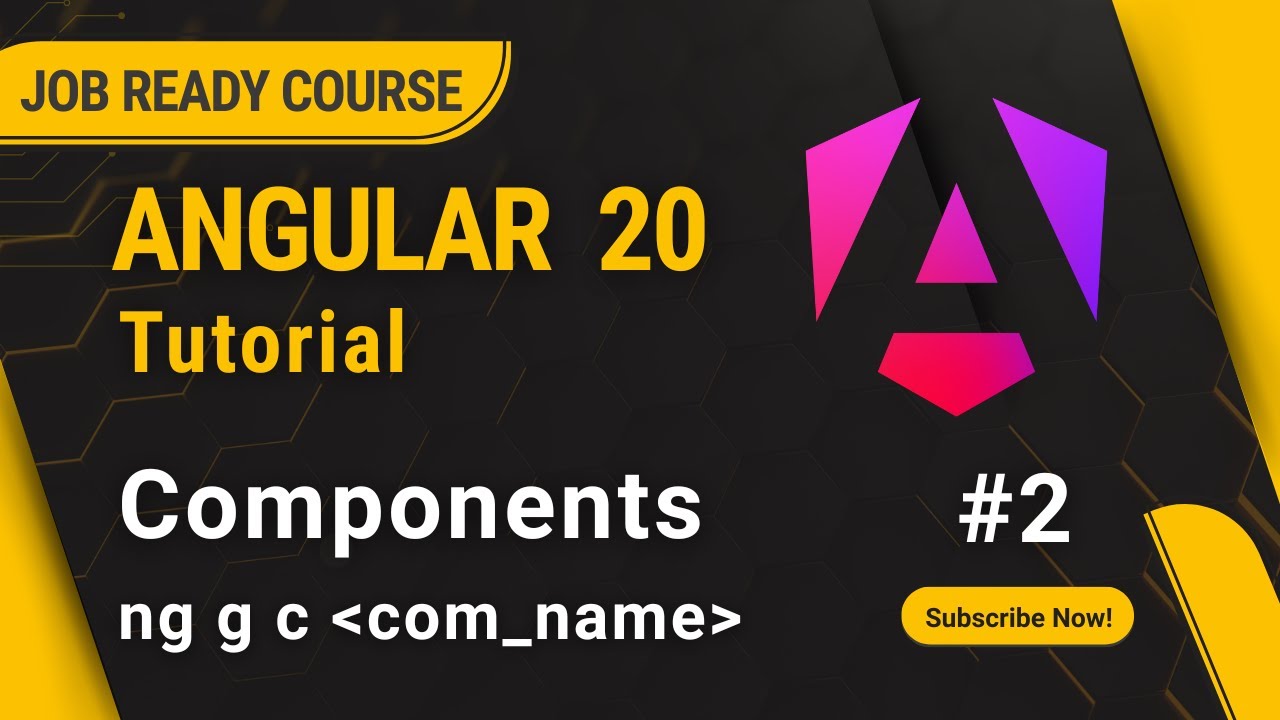 Angular 20 Tutorial for Beginners | What is component in angular | #2