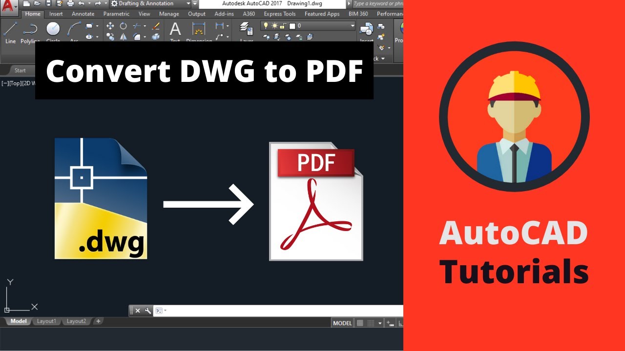 Convert DWG to PDF in AutoCAD | AutoCAD for begineers