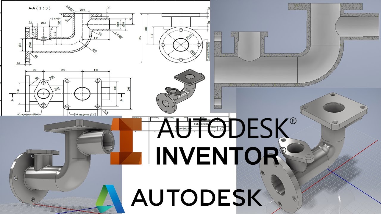 Tubo Bridado - Autodesk Inventor - Tutorial (Español)