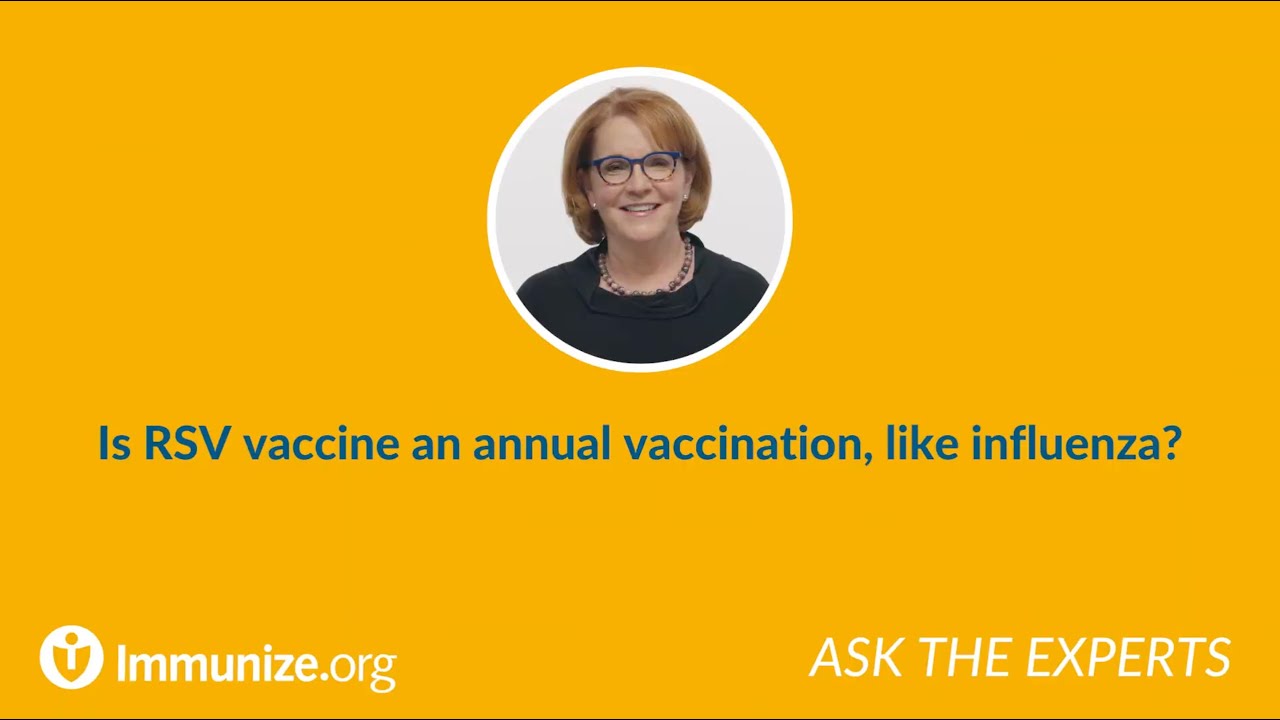 Is RSV vaccine an annual vaccination like influenza?