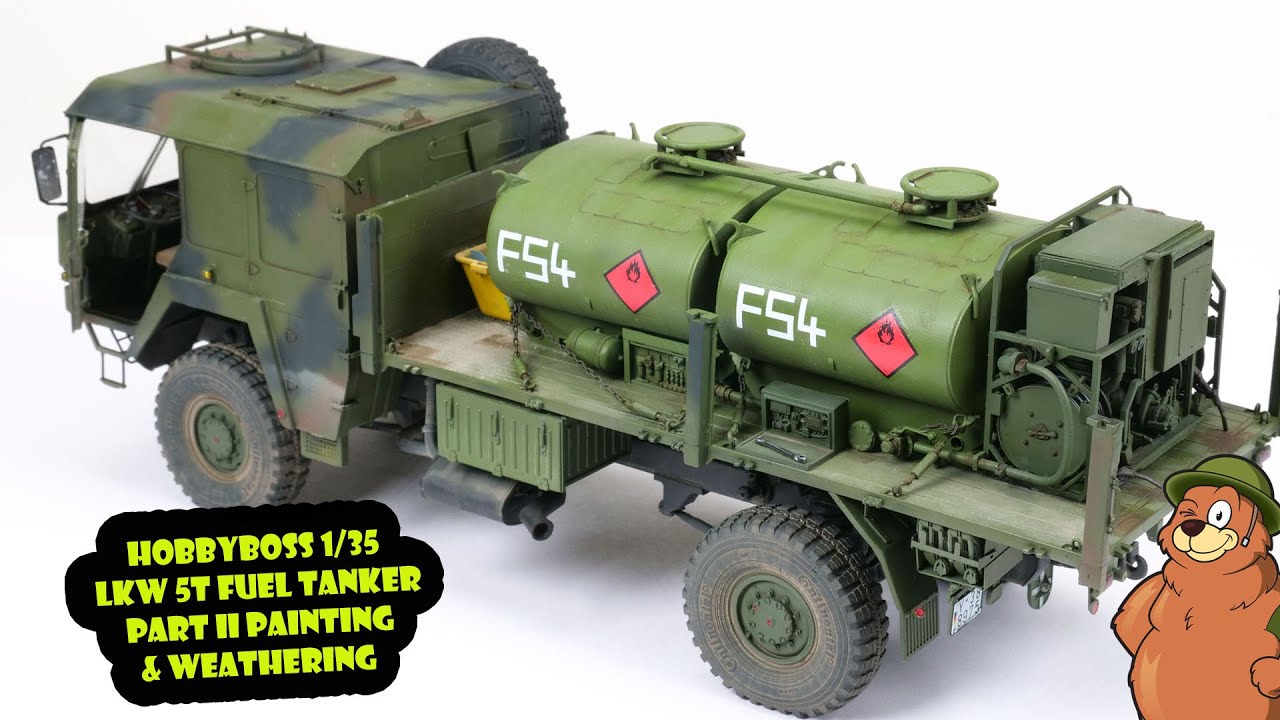 Hobbyboss 1/35 LKW 5t Fuel Tanker Часть II Сборка, покраска и состаривание