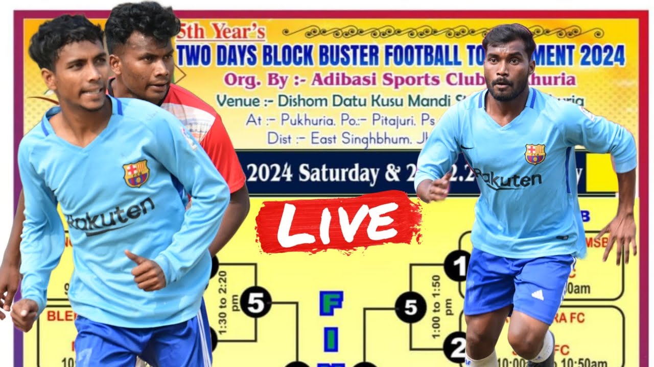 Live Pukhuria !  Murmu fc DVM 🆚 Gandiyash II Pukhuria  football tournament 2024