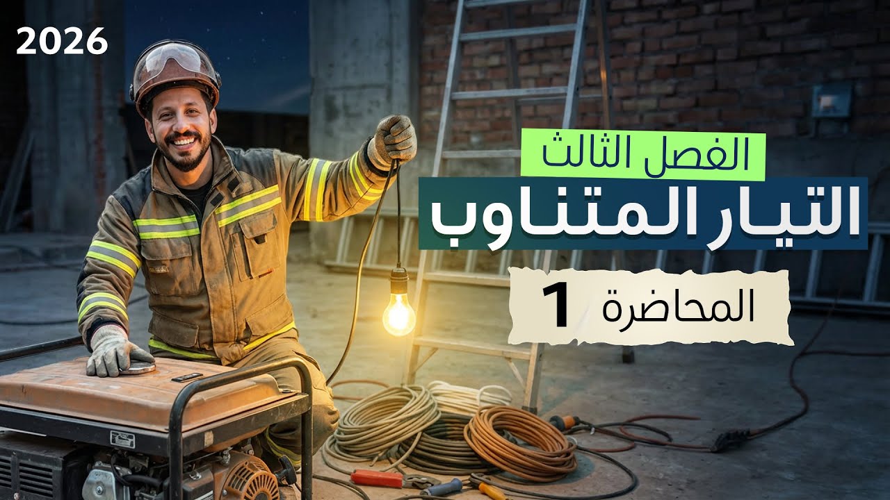 الفصل الثالث - التيار المتناوب - المحاضرة 1 - منهج 2026 - مقدمة التيار المتناوب