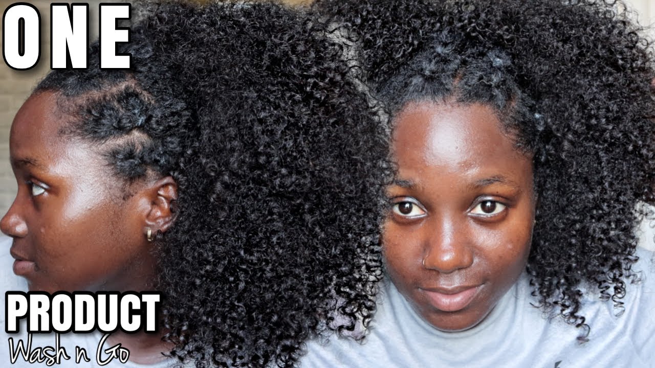 ONLY Need ONE Product?! One product Wash n Go Using a CREAM| Definition? Moisture? Hold?