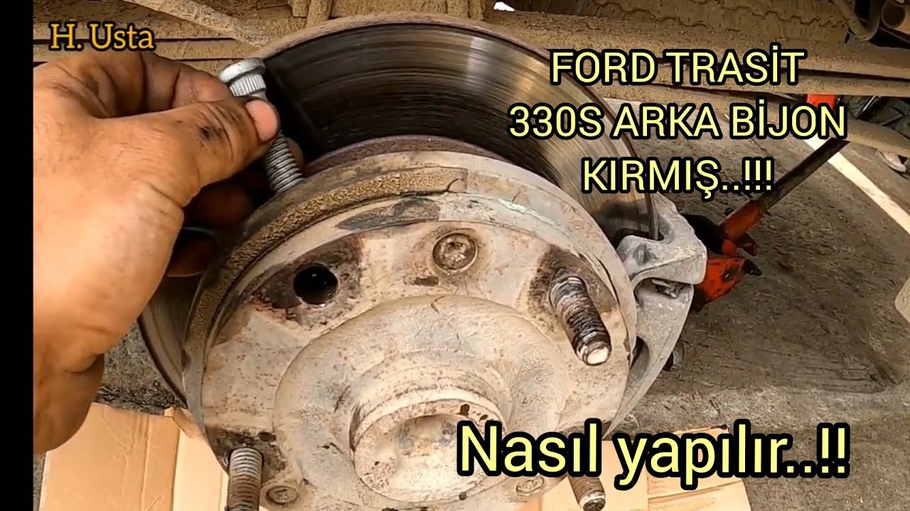 Ford Transit 330s Tamiri arka bijon kırılmış. Nasıl yapılır..