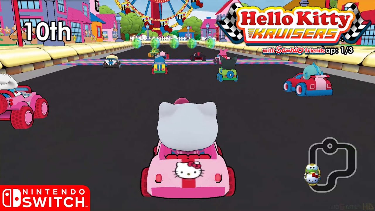 Hello Kitty Kruisers With Sanrio Friends - Nintendo Switch Gameplay (2018)