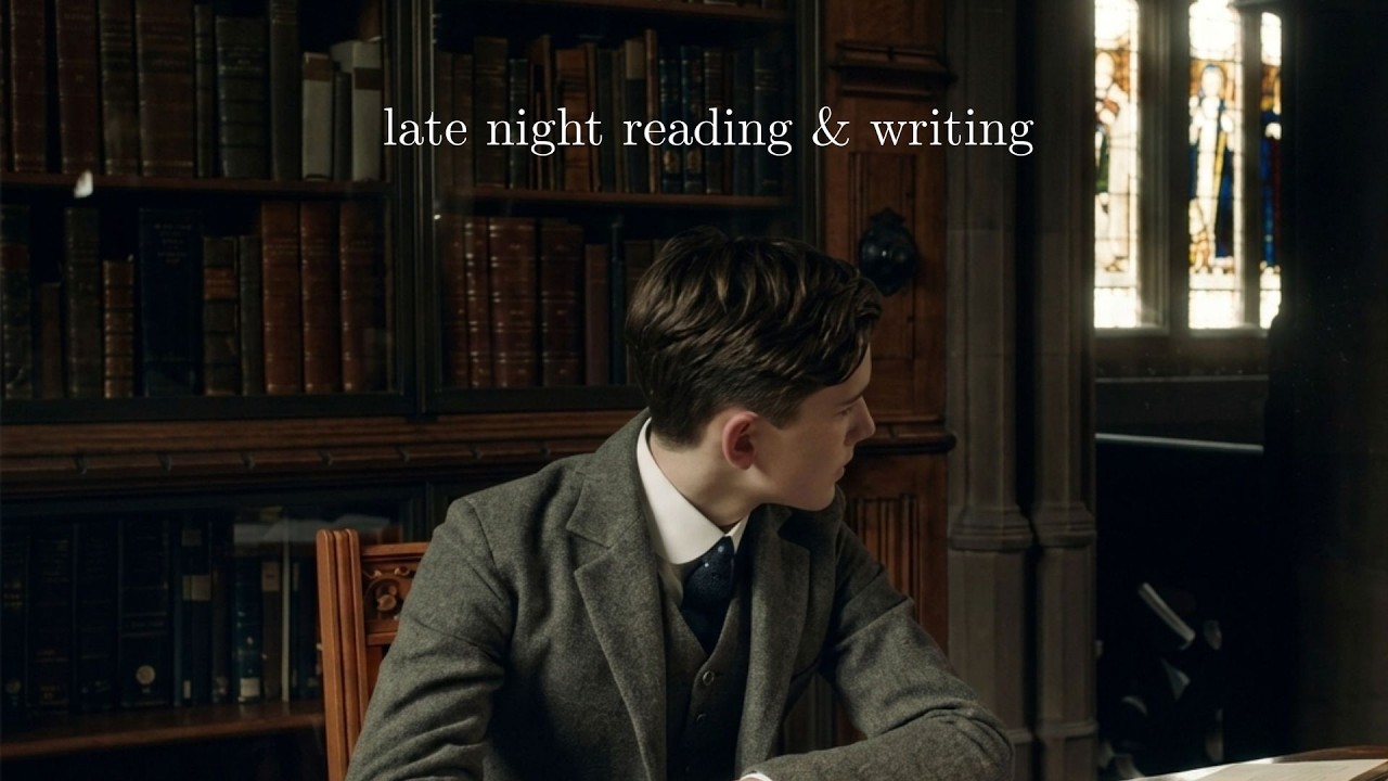 late night reading & writing — dark academia lofi 📖🖋️