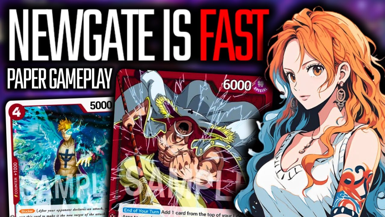 Newgate Aggro Is *LIGHTNING* Fast! | OP05 - Locals | Blue Nami Mill | OPTCG Paper Gameplay