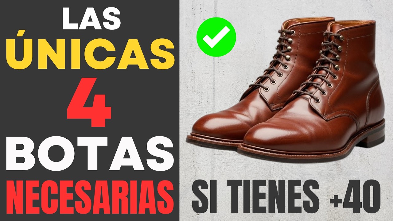 Las MEJORES BOTAS para HOMBRES Mayores de 40 con ESTILO MODERNO | Moda Hombre 40+