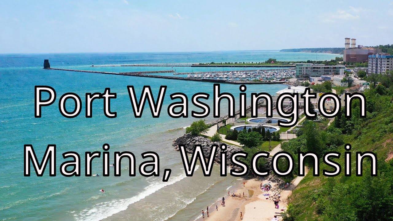 Walking Tour at  Marina, Port Washington Wisconsin | Relaxing 4K Lake Michigan Walk